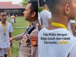 Pakai Baju Lusuh Ikuti Tes Seleksi Polisi, Dapat Simpatik dari Netizen