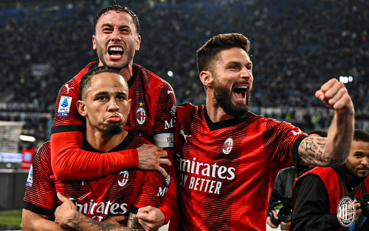 Laga Lazio vs AC Milan di Liga Italia 2023-2024.