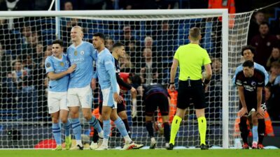 Manchester City menjadi satu dari empat tim yang lolos perempatfinal Liga Champions 2023-2024.