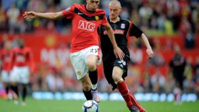 Federico Macheda saat bermain untuk Manchester United.