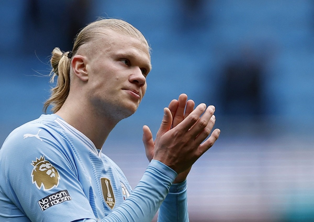 Erling Haaland kala berlaga bersama Manchester City.