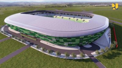 Pembangunan stadion deli serdang.