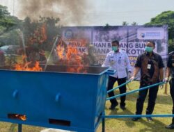 Pengungkapan Narkotika, Sabu dan Ganja Dimusnahkan oleh Otoritas Padang