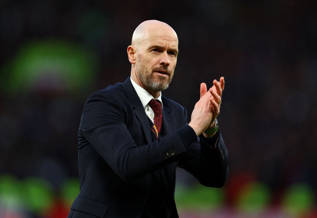 Pelatih Manchester United, Erik ten Hag.