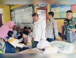 Kepedulian Bhabin Kamtibmas, Bantuan Beras untuk 53 Anak Yatim