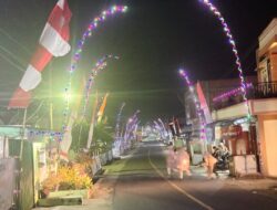 Desa Sebukar Meriahkan Bulan Suci Ramadan dengan Lampu Berwarna