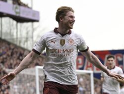 Kevin de Bruyne Cemerlang, Manchester City Bungkam Crystal Palace 4-2