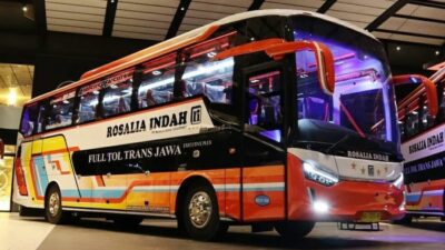 Ilustrasi bus laju prima milik siapa.