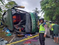 Bus Terguling di Bukittinggi-Medan, Banyak Korban Luka