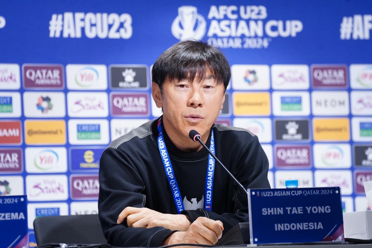 Shin Tae-yong komentari kemenangan Timnas Indonesia U-23 dari Timnas Yordania U-23 di Piala Asia U-23 2024.