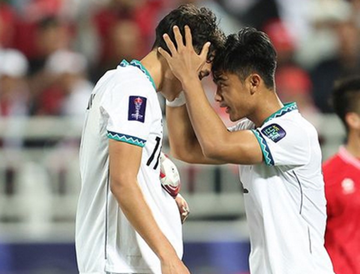 Rafael Struick kala membela Timnas Indonesia.