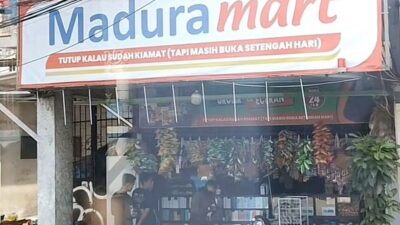 Warung Madura Buka 24 Jam.