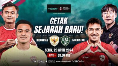 Pertarungan Sengit, Timnas Indonesia U-23 vs Uzbekistan U-23, Siaran Langsung di Vision+