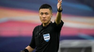 Wasit Shen Yihao yang akan memimpin laga Timnas Indonesia U-23 vs Timnas Uzbekistan U-23.