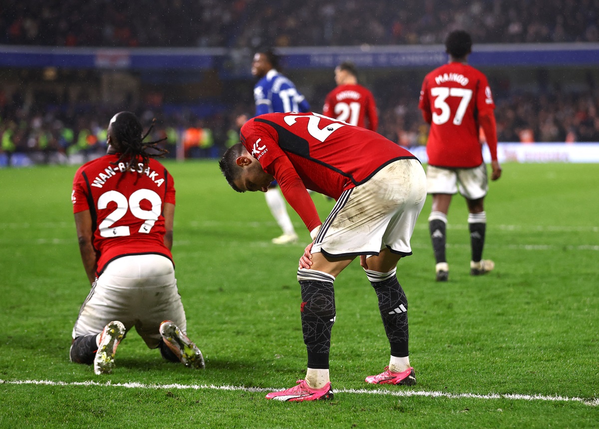 Para pemain Manchester United kala berlaga.