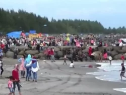 Peringatan Pengunjung Pantai Sasak, Hati-hati dengan Ancaman Buaya