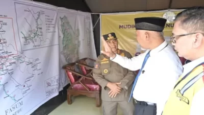 Posko Khusus Pantau Pengendara di Fly Over Kelok Sembilan