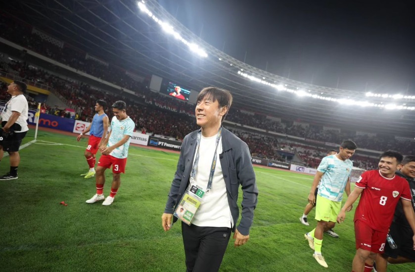 Pelatih Timnas Indonesia, Shin Tae-yong.