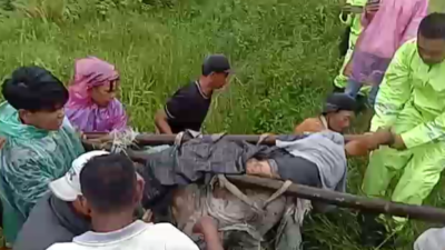 Wakapolres Padang Panjang Turun Langsung Cari Korban Terseret Arus Sungai