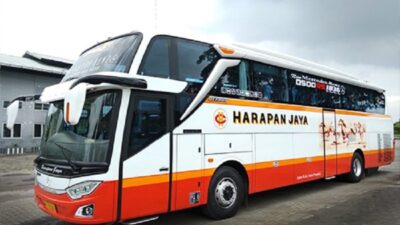 Mudik Lebaran 2024, segini harga tiket bus Harapan Jaya.