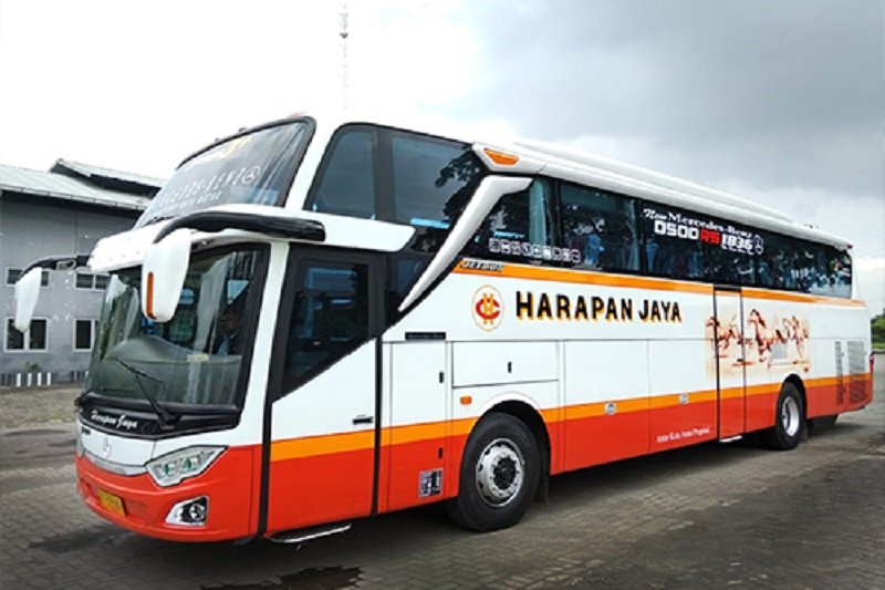 Mudik Lebaran 2024, segini harga tiket bus Harapan Jaya.