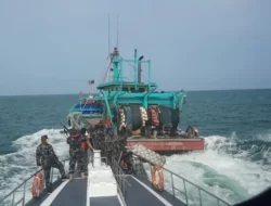 Upaya KKP dalam Memerangi Illegal Fishing, Satu Kapal Asing Ditangkap di WPPNRI 571