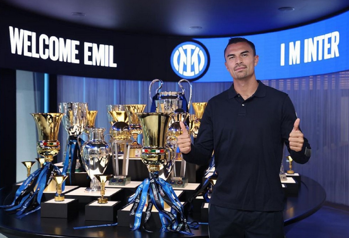 Emil Audero kala membela Inter Milan.