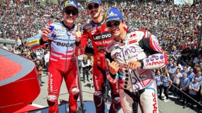 Balapan Sengit di Catalunya, Bagnaia Raih Kemenangan, Marquez Turun ke Posisi Ketiga