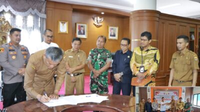 Dana Hibah Ditandatangani ; Pemko Pariaman Dengan KPU, Bawaslu dan Forkopimda Siap Sukseskan Pilkada 2024