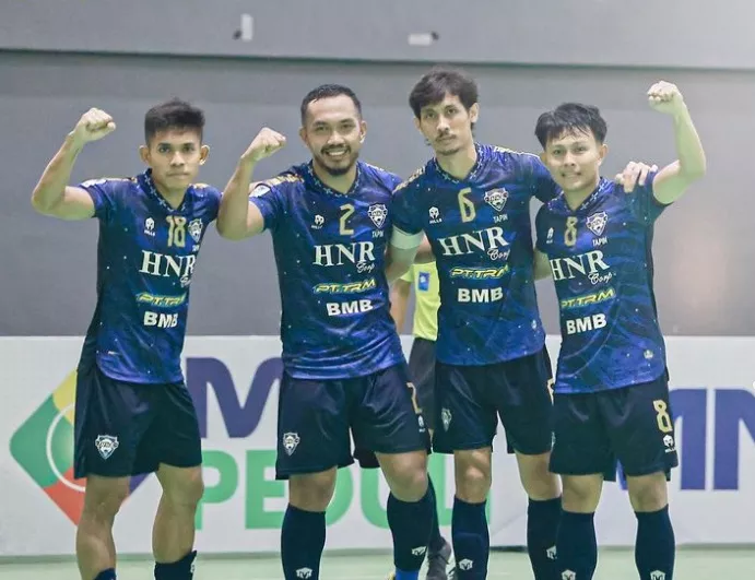 Fafage Vamos menang 4-2 atas Sadakata FC di Liga Futsal Profesional 2023-2024.