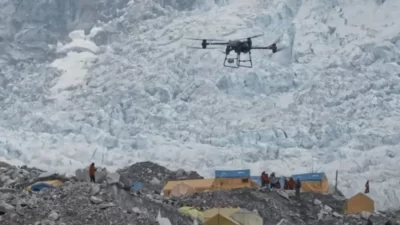 Drone FlyCart30 DJI Mengaspal di Everest, Fasilitasi Logistik Pendakian