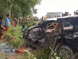 Kecelakaan di Kisaran, Mobil Dihantam Kereta, Tiga Terluka
