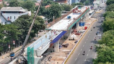 Proyek LRT Velodrome-Manggarai.