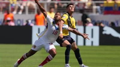 Suasana laga Timnas Ekuador vs Venezuela di Copa America 2024.