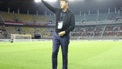 Pelatih Timnas Indonesia, Shin Tae-yong.