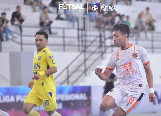 Moncongbulo FC bermain imbang 2-2 melawan Sadakata United di Liga Futsal Profesional 2024.