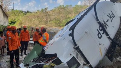 Helikopter Jatuh di Suluban Bali, WNA Terjebak dalam Kabin Asap