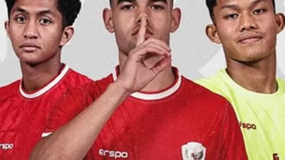 Para pemain Timnas Indonesia U-19 kala berlaga.