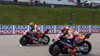 Joan Mir dan Luca Marini belum mampu selamatkan Repsol Honda dari keterpurukan.