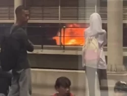 Kebakaran Melanda Manggarai, Warga Mengungsi di Area Stasiun