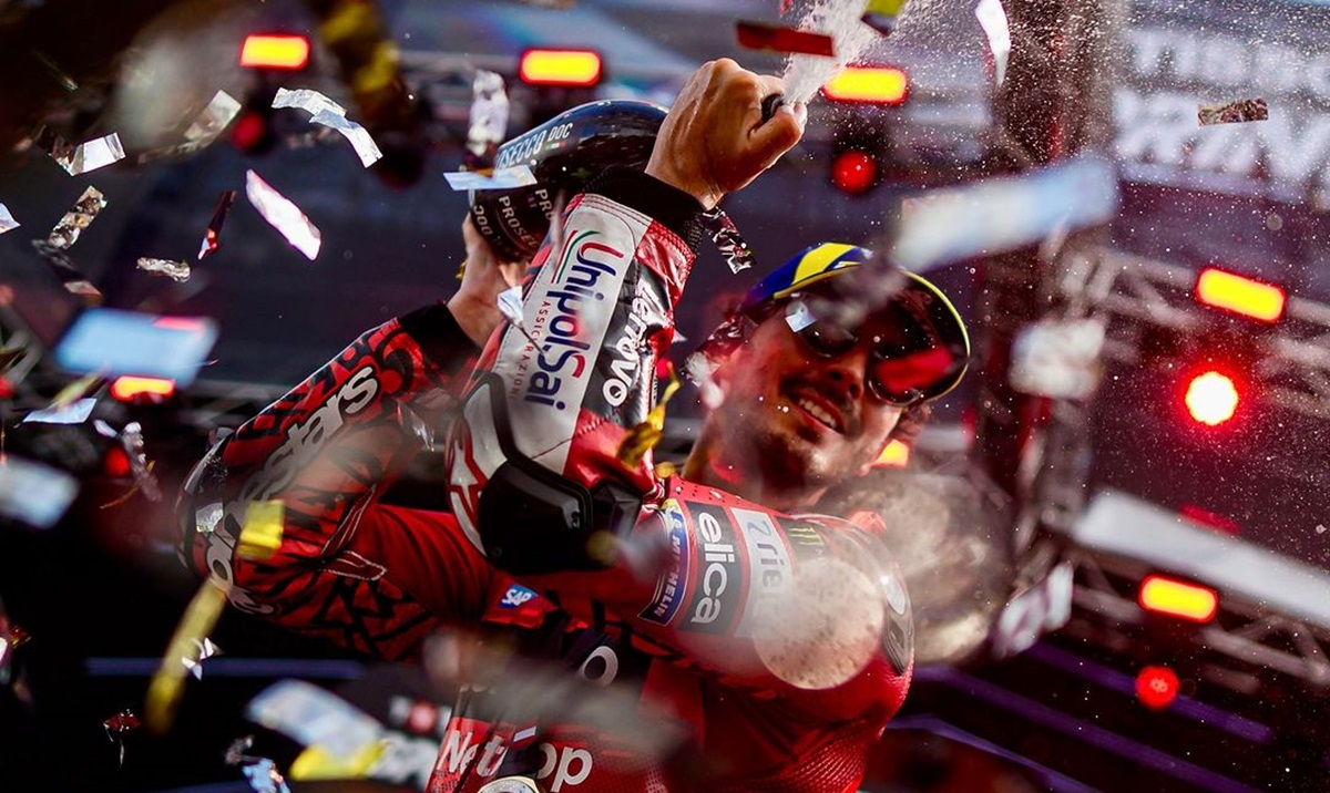 Francesco Bagnaia tetap senang meski rekornya dipecahkan Jorge Martin