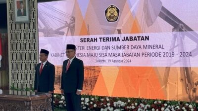 Arifin Tasrif serahkan jabatan Menteri ESDM ke Bahlil Lahadalia