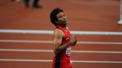 Sprinter asal Indonesia, Lalu Muhammad Zohri.