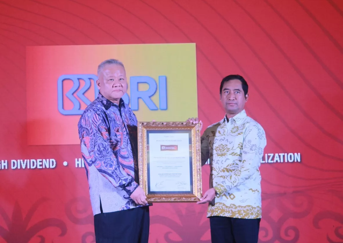 BRI ini mendapatkan 4 penghargaan, yakni sebagai Main Index, High Dividend, High Growth, dan High Market Capitalization pada ajang Malam Apresiasi Emiten 2024