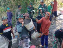 Berkat Gotong Royong Satgas TMMD Reguler Ke-121 Bersama Rakyat Kini Jembatan Masuk Tahap Pengecoran