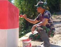 Jembatan Merah Putih Jadi Saksi Karya Satgas TMMD 121 Kodim Rembang Dan masyarakat