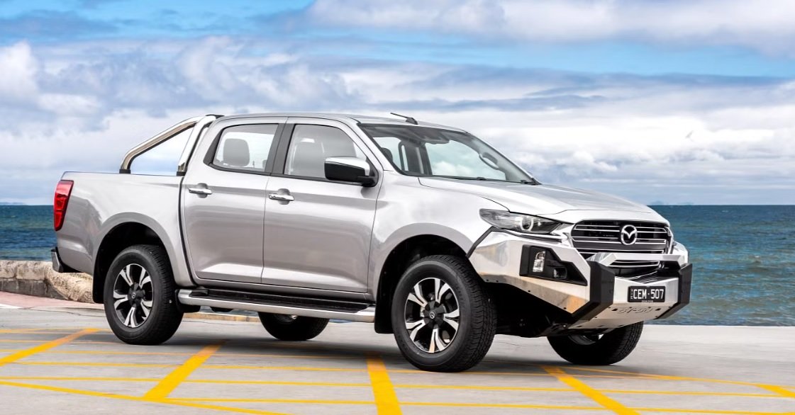 Penampilan mobil double cabin Mazda yang dipasarkan di Australia.