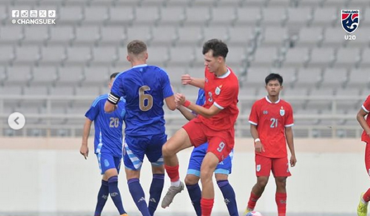 Thailand U-20 turun ke posisi juru kunci klasemen Seoul Earth On Us Cup 2024 setelah kalah dari Argentina U-20.