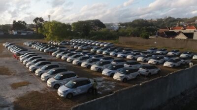 158 mobil listrik Wuling dikerahkan pada acara Indonesia Africa Forum di Bali.
