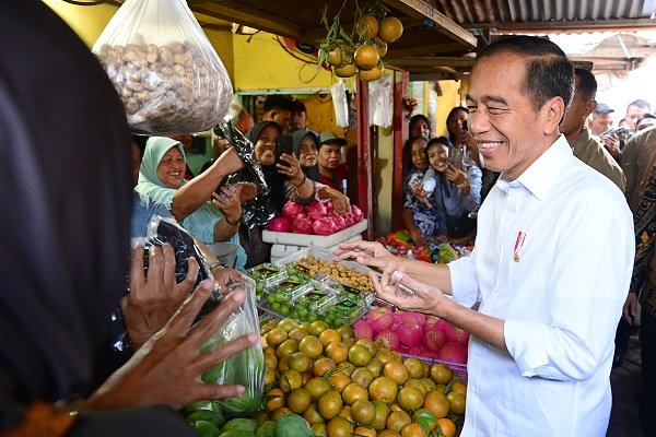 Presiden Jokowi Cek Harga Kebutuhan Bahan Pokok